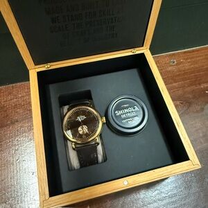 Shinola Runwell 41mm Argonite 1069 Gold & Brown